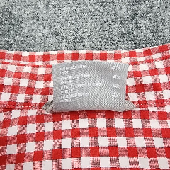 Columbia Shirt Mens 4X Red Plaid Rapid Rivers II Short Sleeve Button Regular Fit - Picture 15 of 15